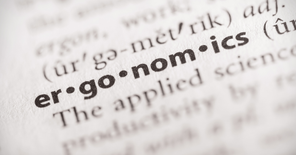 Ορισμός της λέξης ergonomics σε λεξικό
